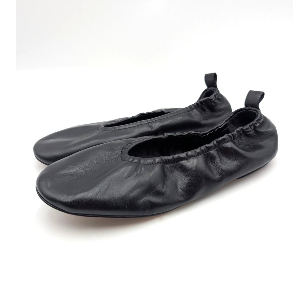 Schutz Eudora Ballet Flat Shoes Round Toe Women's Black Size US8B EU38